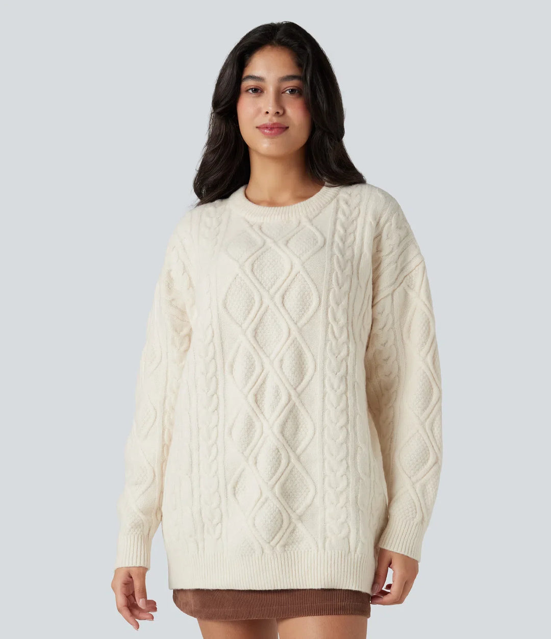 Round Neck Long Sleeve Casual Sweater