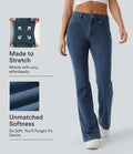 Halara Flex Mid Rise Pockets Casual Bootcut Jeans