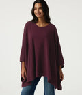 Round Neck Batwing Sleeve Casual Sweater