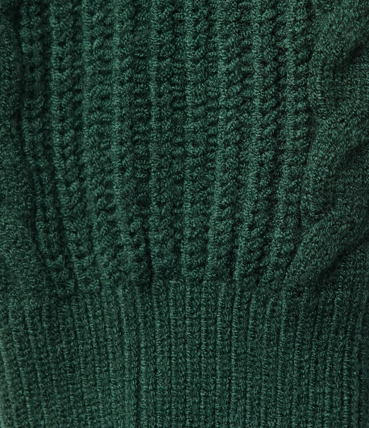 Round Neck Long Sleeve Relaxed Work Sweater
