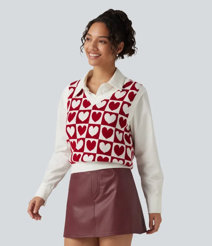 V Neck Casual Sweater Vests