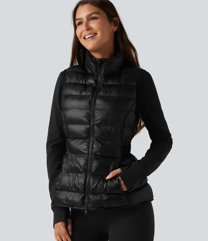 2-Piece Workout Padded Vest &amp; Jacket with Pockets