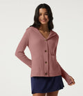 Hooded Long Sleeve Casual Jacket with Pockets