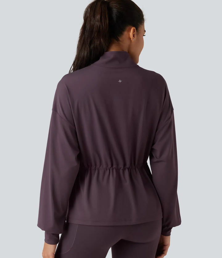 SoftlyZero High Neck Long Sleeve Yoga Jacket