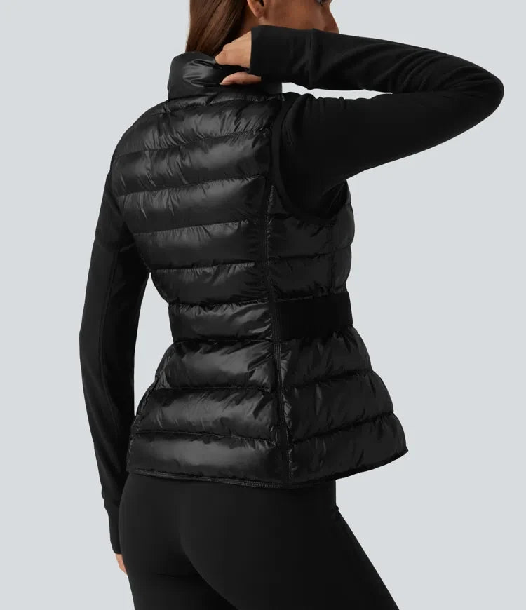 2-Piece Workout Padded Vest &amp; Jacket with Pockets
