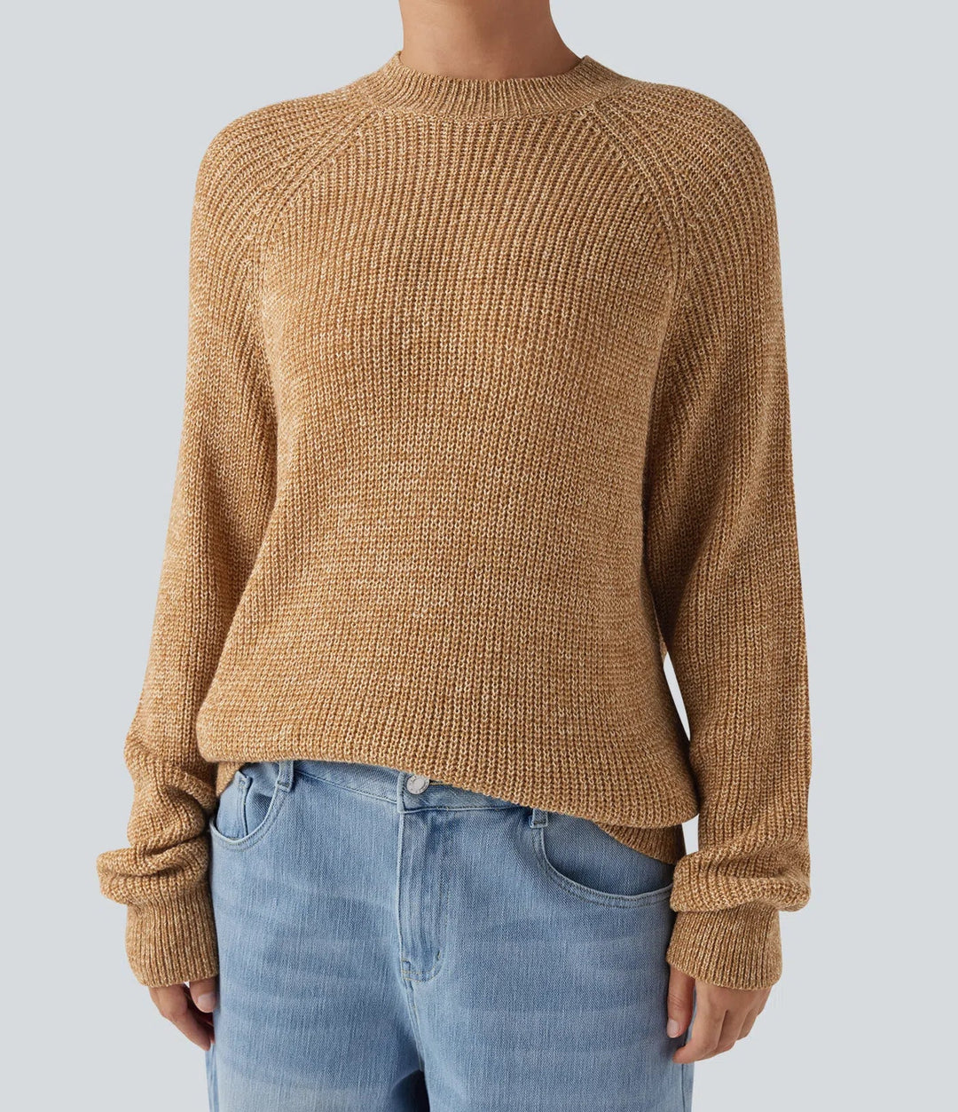 Round Neck Long Sleeve Casual Sweater