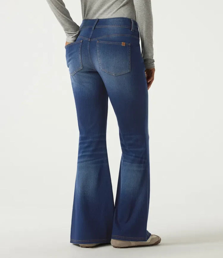 Halara Flex Mid Rise Flare Casual Jeans with Pockets
