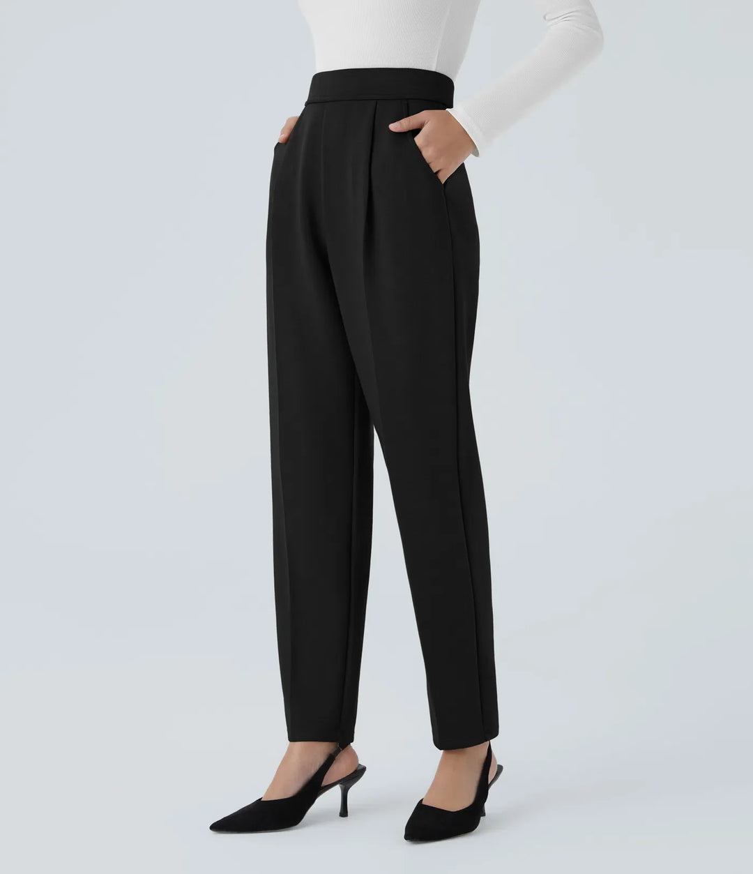 Halara Flex High Waisted Pocket Tapered Work Pants