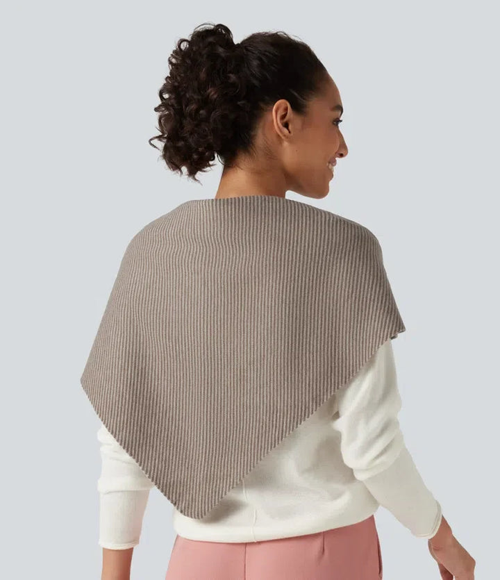 Stripe Sweater Knit Casual Scarf