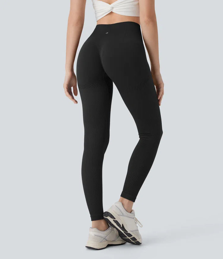 Seamless Flow High Waisted Tummy Control Butt Lifting 7/8 Yoga Leggings