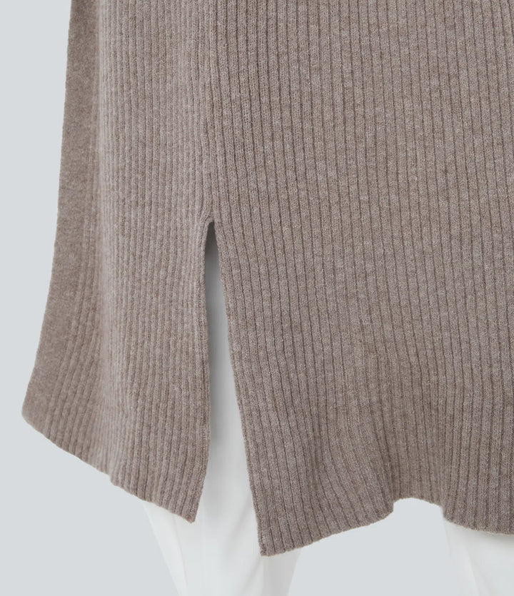 Hooded Long Sleeve Pocket Longline Casual Cardigan