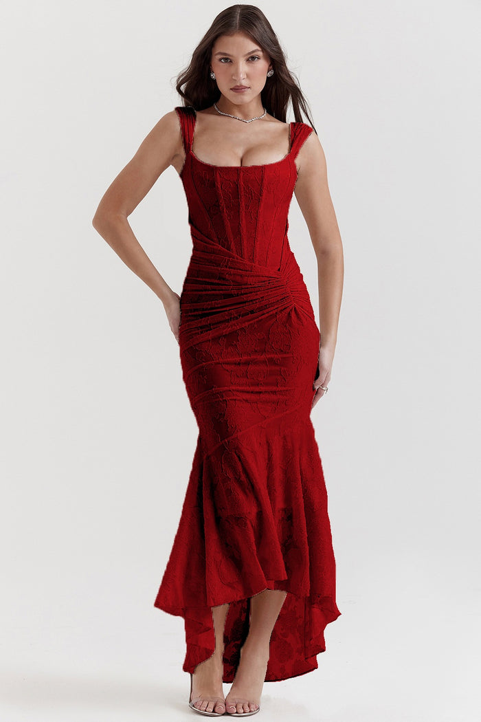 Peyton | Off-Shoulder Ruched Mermaid Maxi Dress