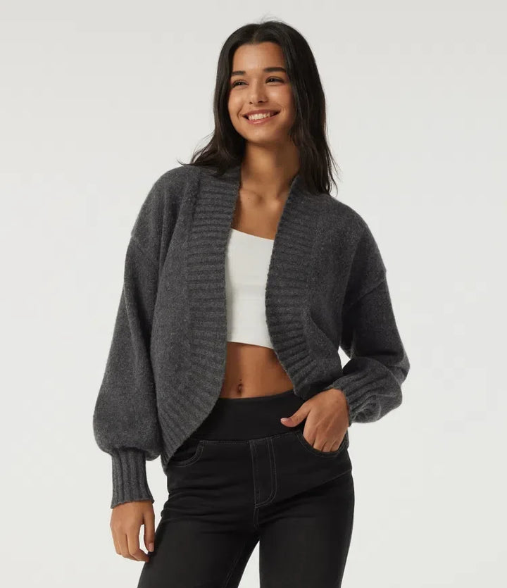 Long Sleeve Tie Front Casual Cardigan