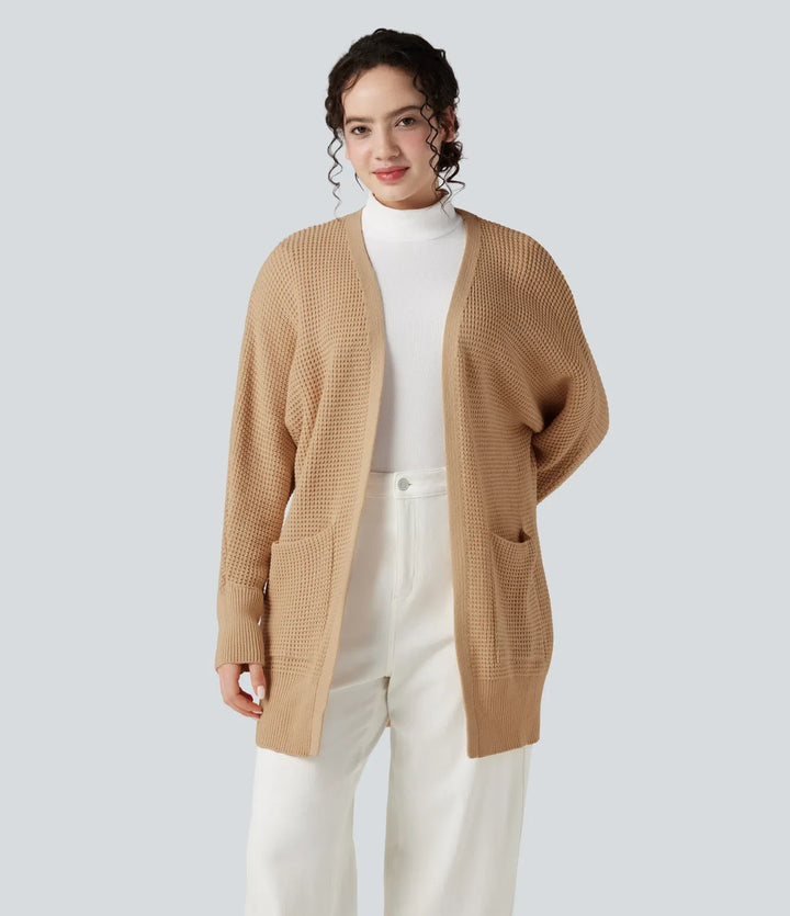 Long Sleeve Casual Cardigan with Pockets