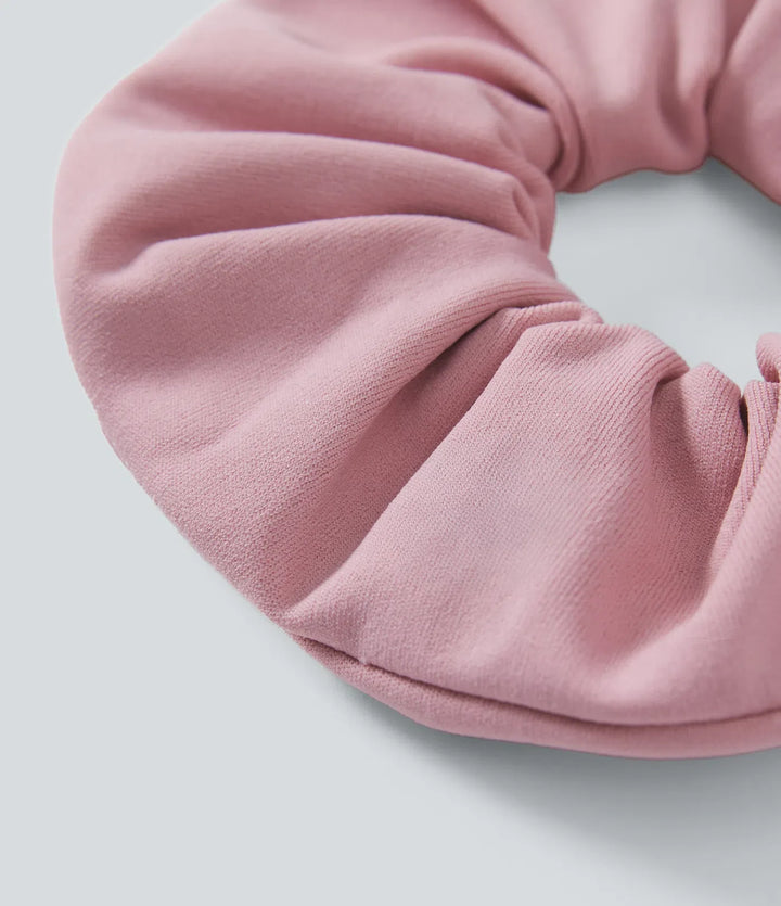 SoftlyZero Plush Solid Pleated Scrunchie-Surprise Color
