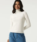 High Neck Long Sleeve Work Sweater