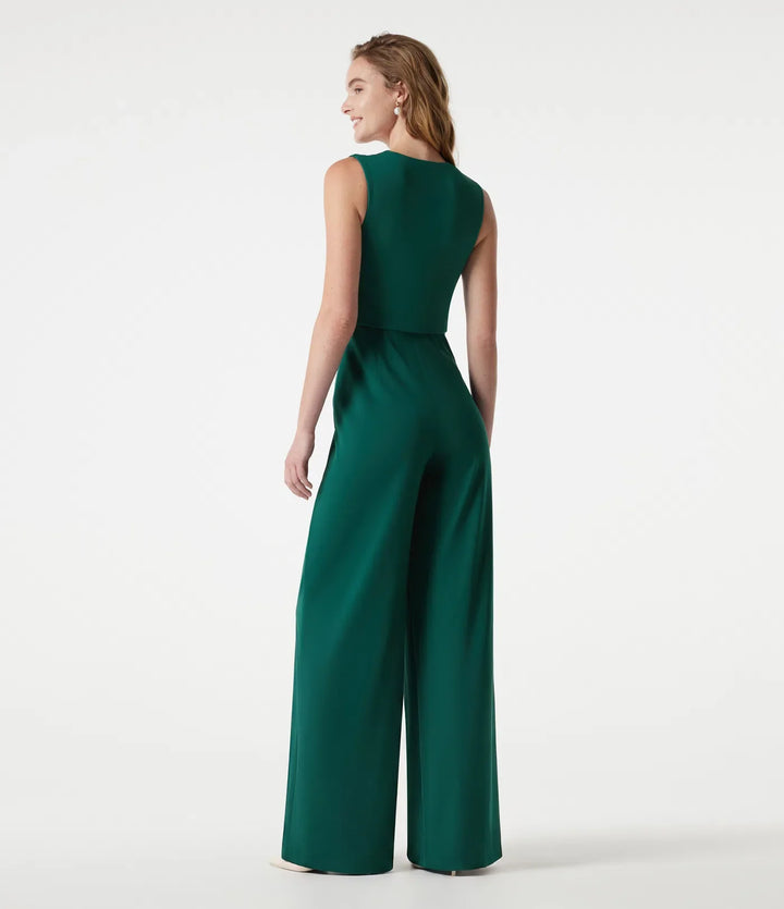 Square Neck Built-in Bra Sleeveless Jumpsuit-Easy Peezy Edition