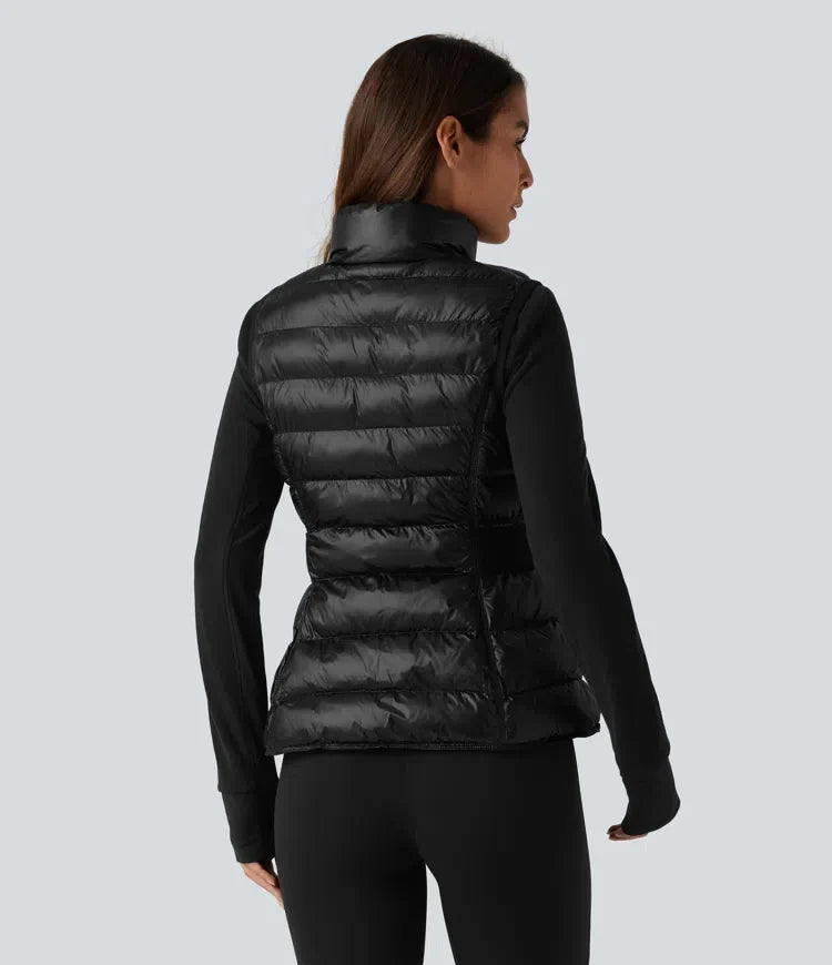 2-Piece Workout Padded Vest &amp; Jacket with Pockets