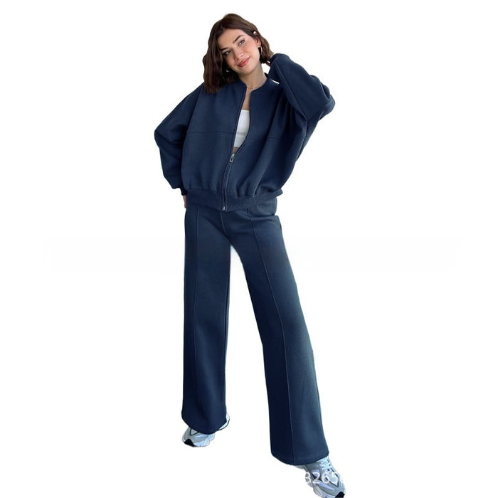 Brooke | Zip-Up Jacket and Wide-Leg Pants Set for Women