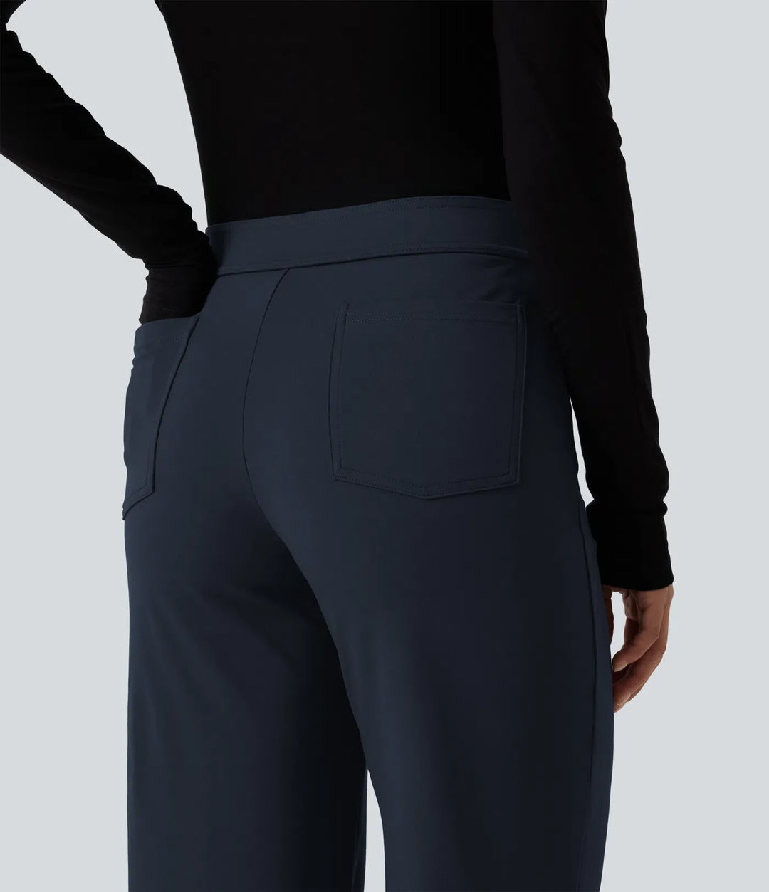 Halara Flex DayStretch Low Rise Straight Leg Work Pants with Pockets