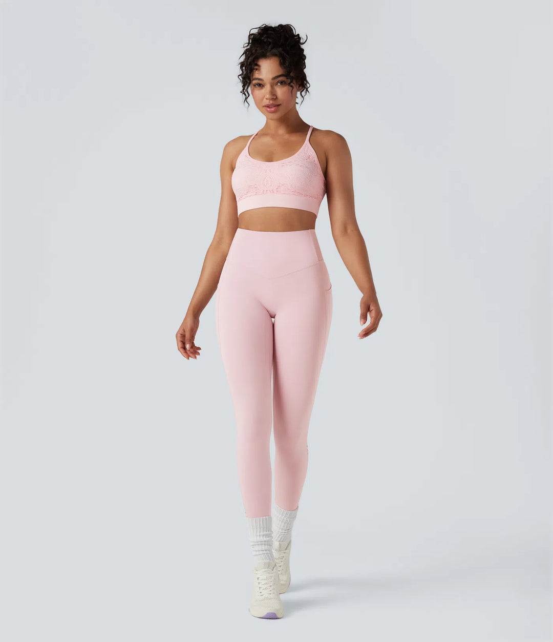 Seamless Flow Low Support Cut Out Yoga Sports Bra
