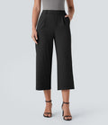 Halara Flex DayStretch High Waisted Side Pocket Straight Leg Capri Work Pants