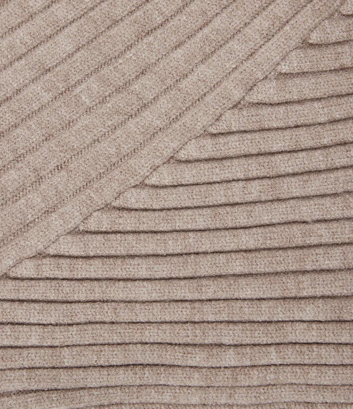 Ribbed Knit One Shoulder Long Sleeve Asymmetric Hem Casual Sweater