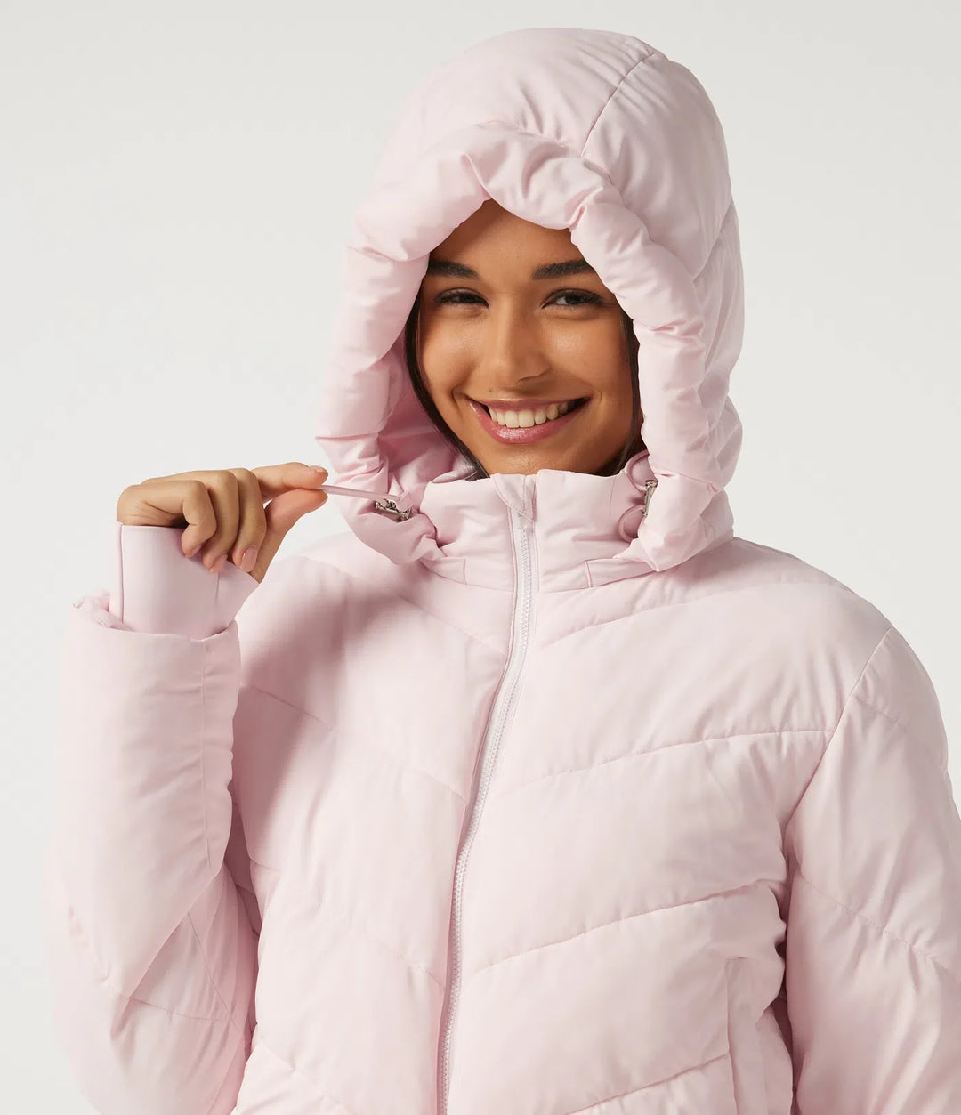 PuffFlex Hooded Long Sleeve Casual Padded Jacket with Pockets