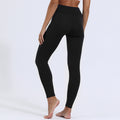 Woman wearing fleece lined leggings