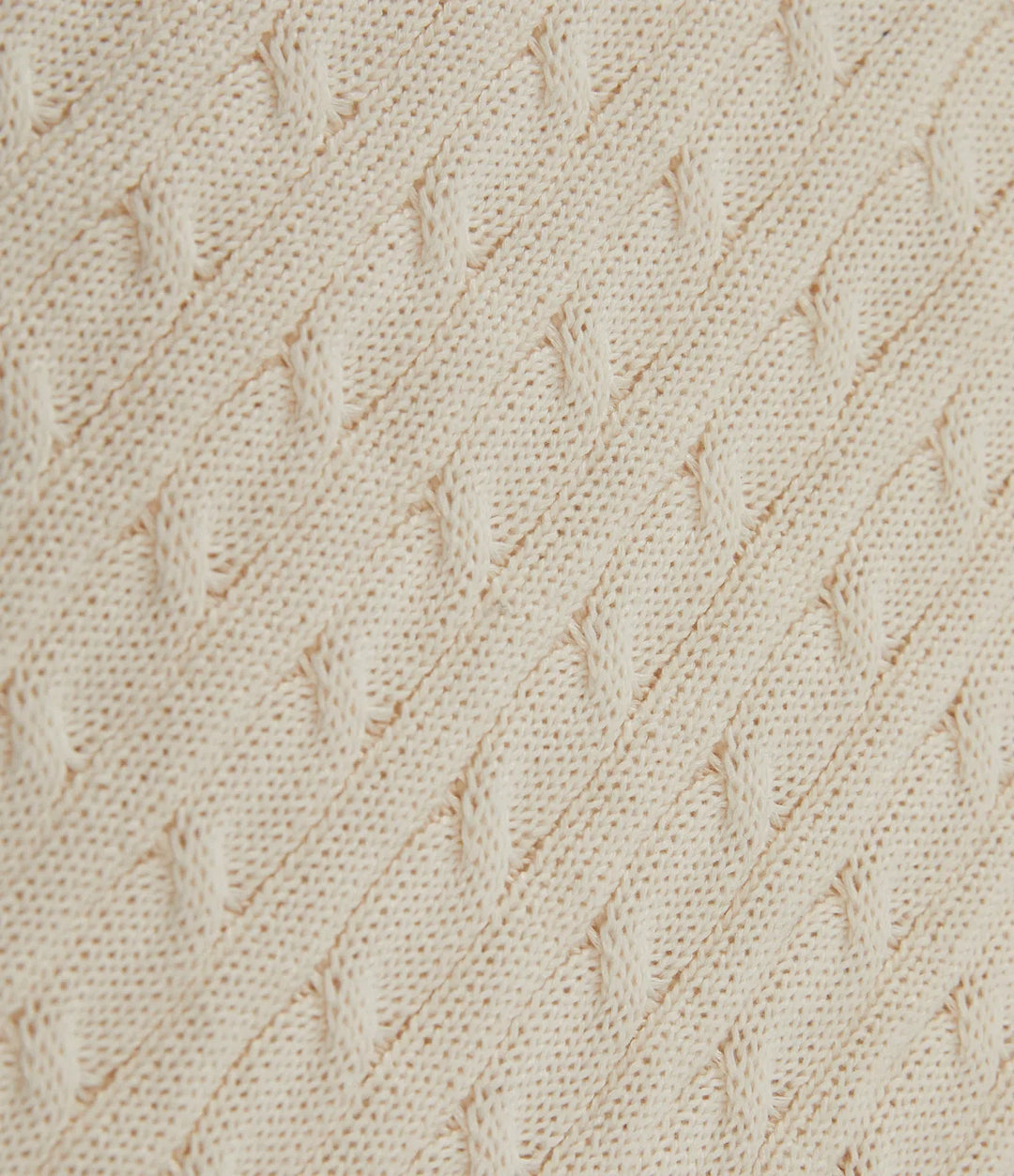 Polo Short Sleeve Cable Knit Work Sweater