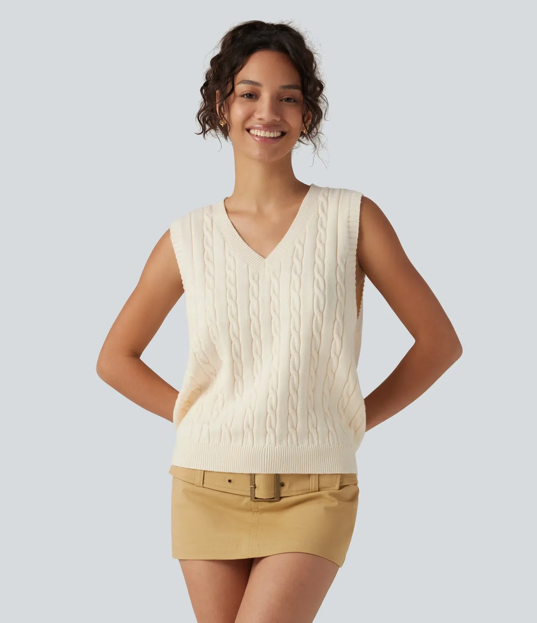 V Neck Casual Sweater Vest