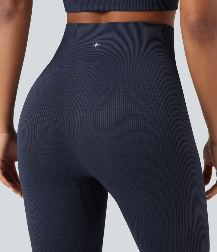 OneForm Seamless Flow Waffle High Waisted 7/8 Yoga Leggings