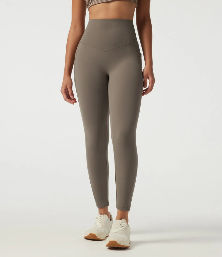 Halara UltraSculpt High Waisted Tummy Control Skinny Fleece Training Leggings with Pockets