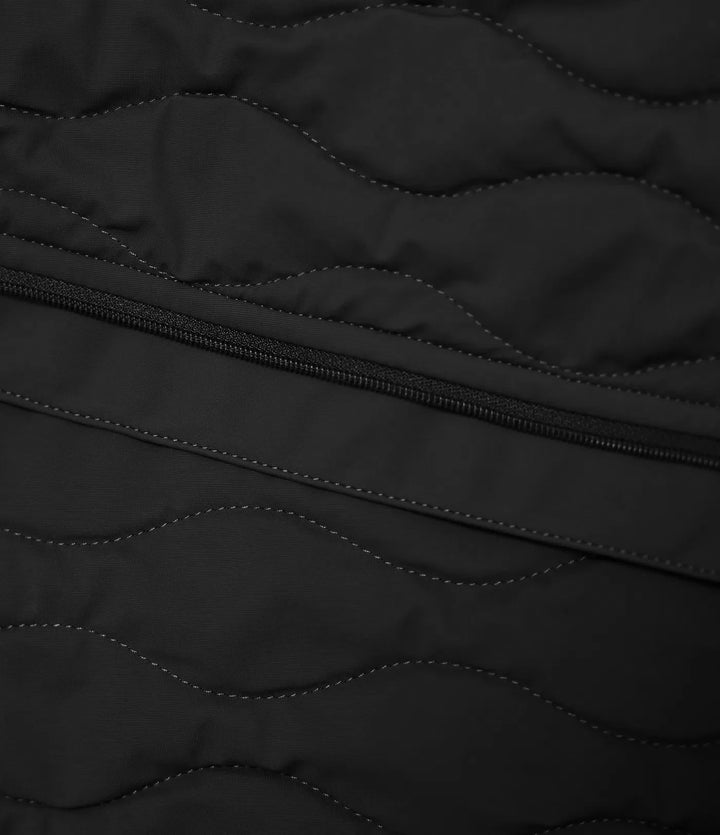 PuffFlex High-neck Thumb Holes Stretchy Workout Padded Jacket with Pockets-Packable Neck Pillow