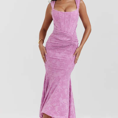 Peyton | Off-Shoulder Ruched Mermaid Maxi Dress