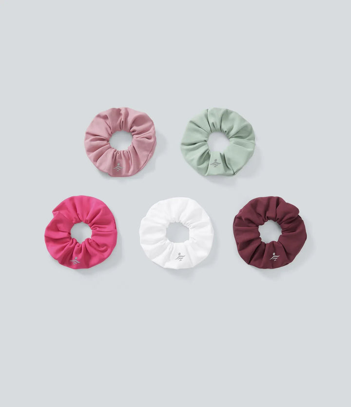 SoftlyZero Plush Solid Pleated Scrunchie-Surprise Color