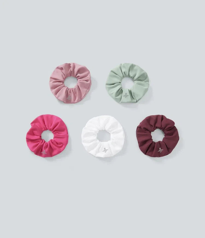 SoftlyZero Plush Solid Pleated Scrunchie-Surprise Color