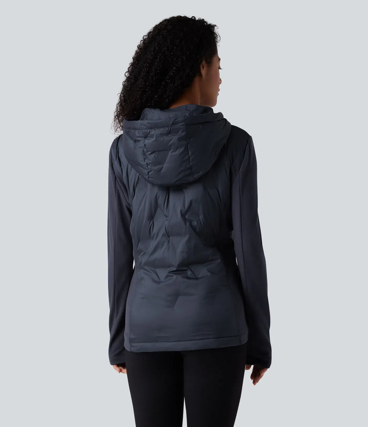 Hooded Casual Down Jacket with Pockets