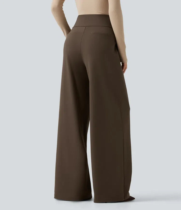 Halara Flex High Waisted Wide Leg Work Pants with Pockets