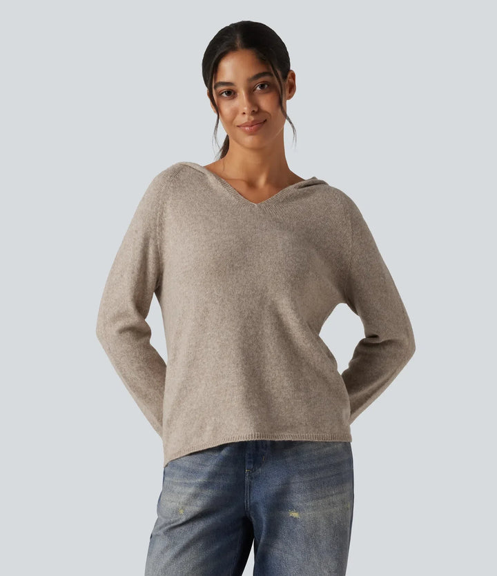 Hooded Long Sleeve Casual Sweater