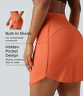 SoftlyZero Airy HIgh Waisted 2-in-1 InstantCool Mini Golf Skirt with Pockets