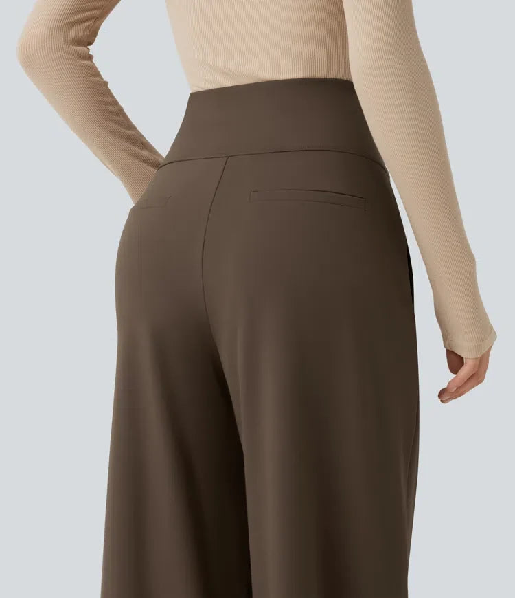 Halara Flex High Waisted Wide Leg Work Pants with Pockets