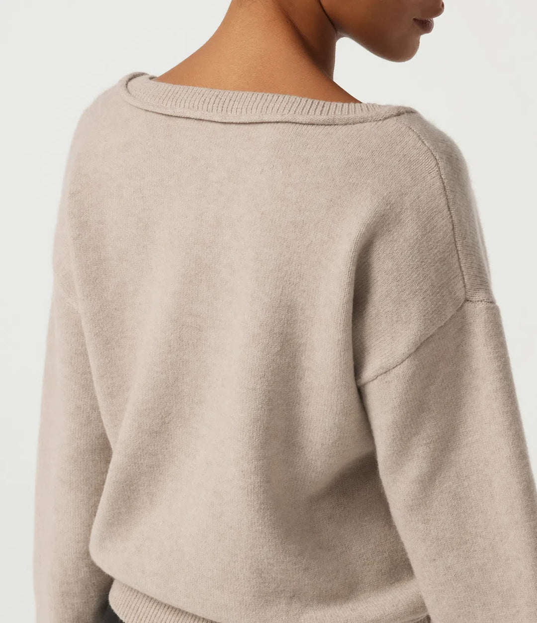 V Neck Long Sleeve Casual Sweater