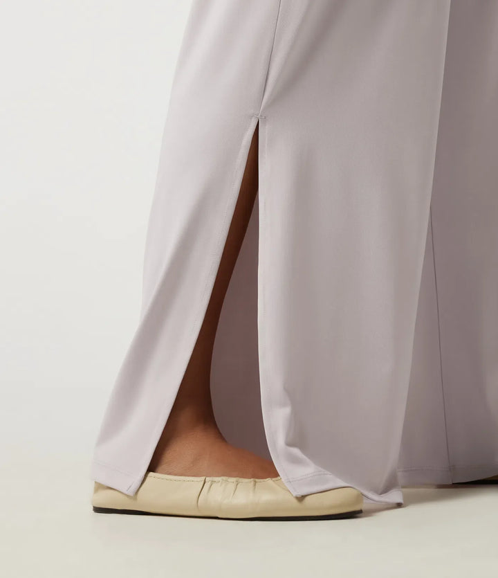 One Shoulder Long Sleeve Wide Leg Casual Jumpsuit with Built-in Bra and Pockets -Easy Peezy Edition