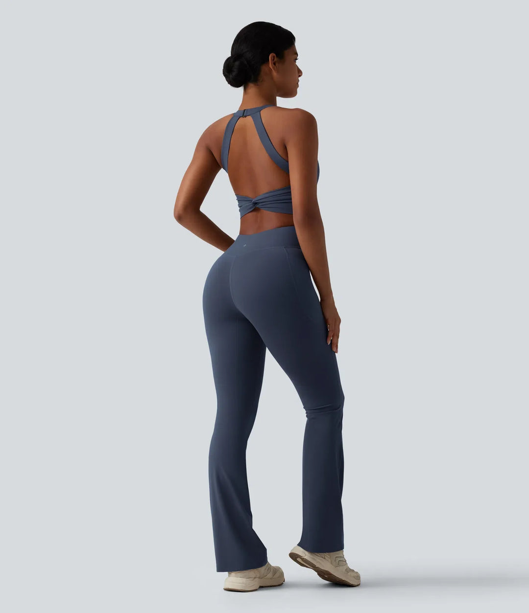 Halara UltraSculpt Tummy Control Bootcut Training Jumpsuit with Pockets-Easy Peezy Edition