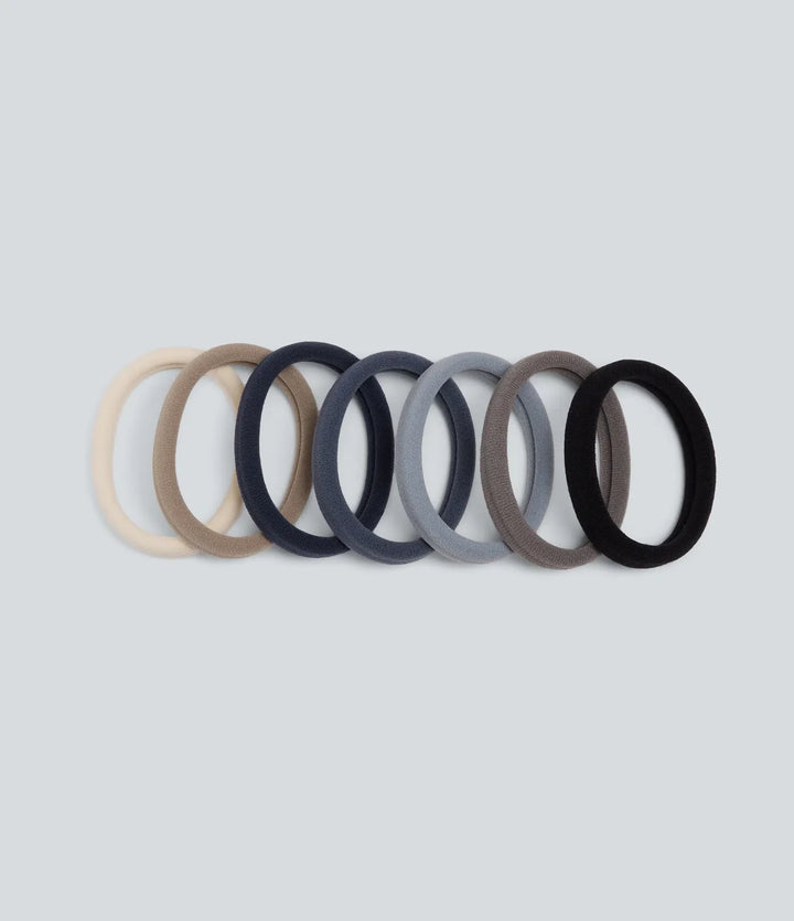 Seamless Hair Ties 7‑Pack Random Colors