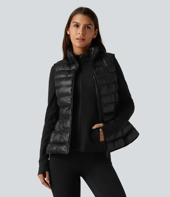 2-Piece Workout Padded Vest &amp; Jacket with Pockets