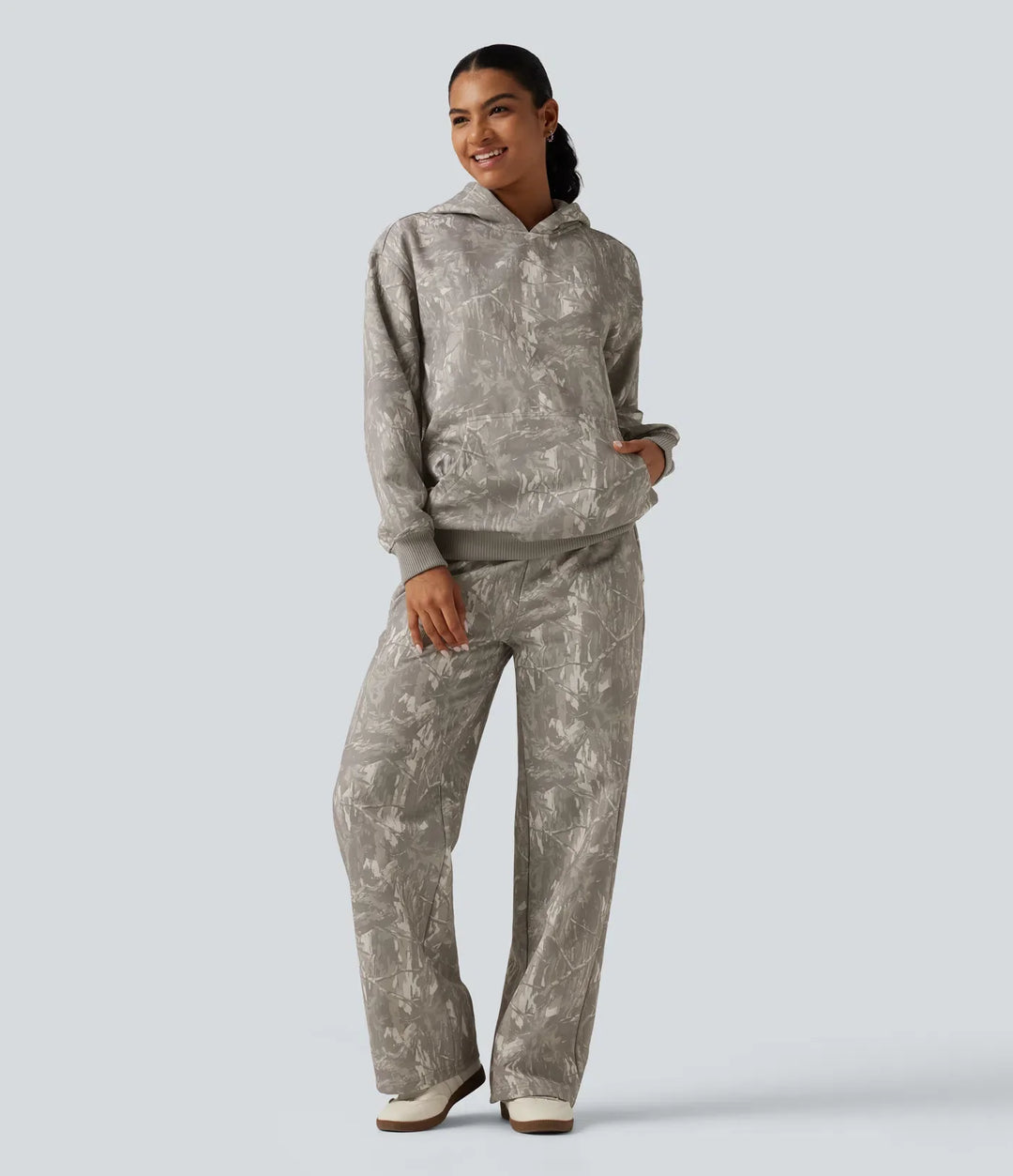 Hooded Long Sleeve Casual Sweatshirt with Pocket