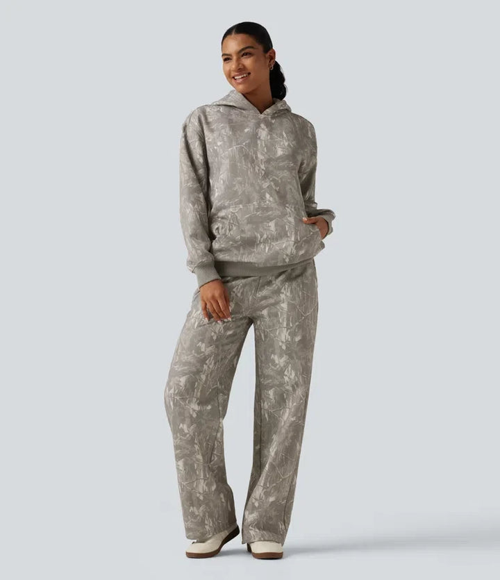 Hooded Long Sleeve Casual Sweatshirt with Pocket