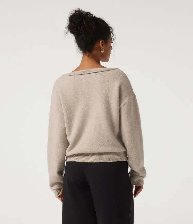 V Neck Long Sleeve Casual Sweater